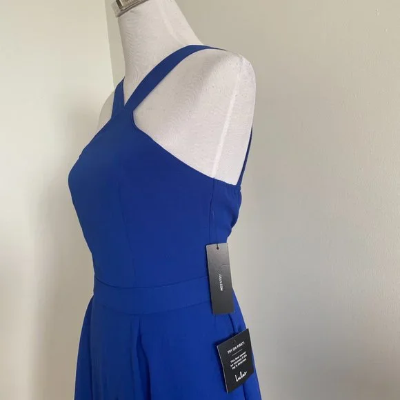 Lulu's Forevermore Royal Blue Skater Dress - Picture 9 of 16